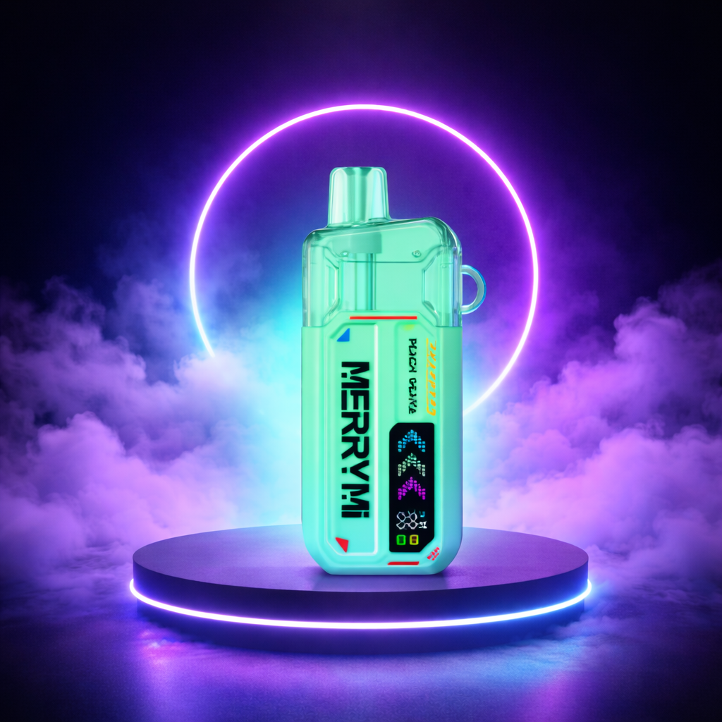 MerryMi Mecha X 28K Espana Vaper Desechable Peach Guava 28000 Caladas - caladas, vapers desechables, vaper desechable, vaper con nicotina, cigarrillos electrónicos, muchas caladas, sabores vaper, puff, cigarrillos electrónicos desechables